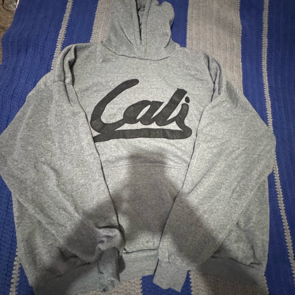 Gray Hoodie with Black Logo